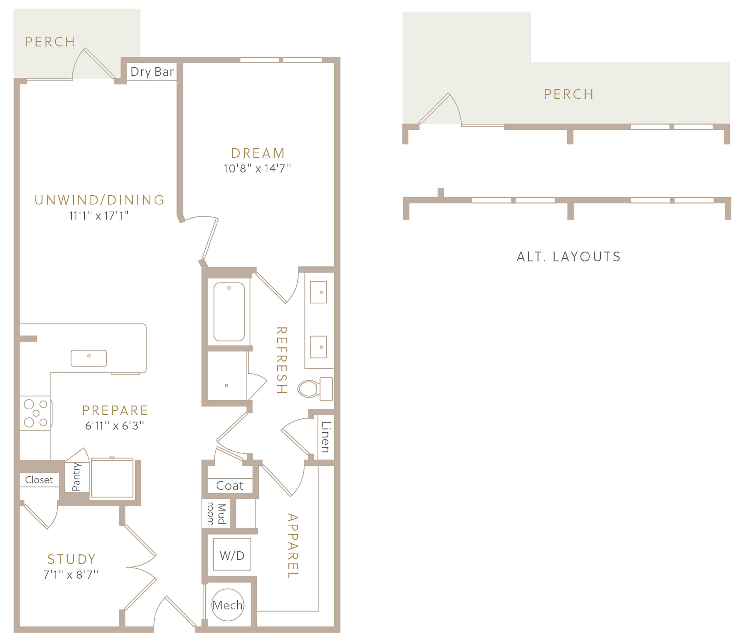 A4 +Study floor plan